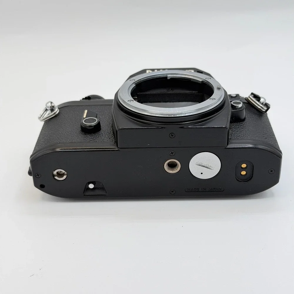 Nikon EM 35mm Film SLR Camera Body Black Japan Tested - Light Meter Issue Read